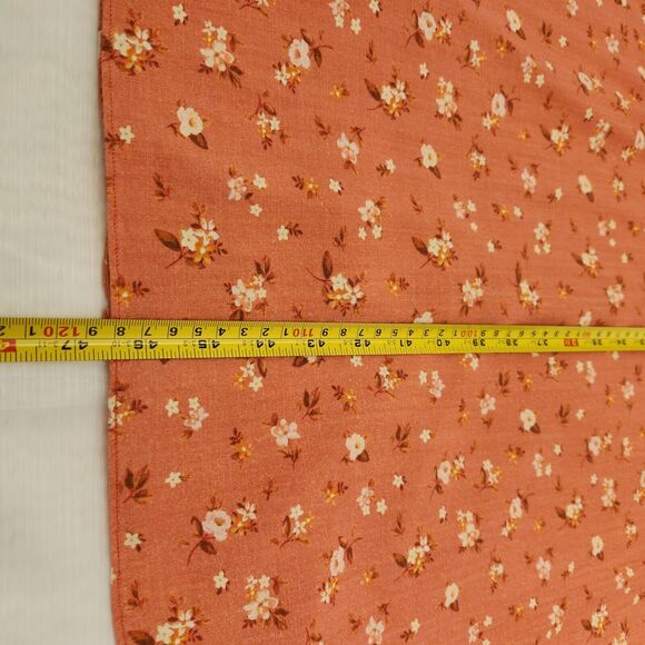 Ellisworth & Ivey Dress Womens S Coral Floral Maxi Front Button Cottagecore Boho - Picture 12 of 16